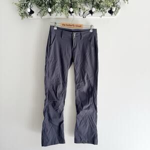 Prana Women’s Halle Pant Grey Size 2 Low Rise Hiking Outdoor